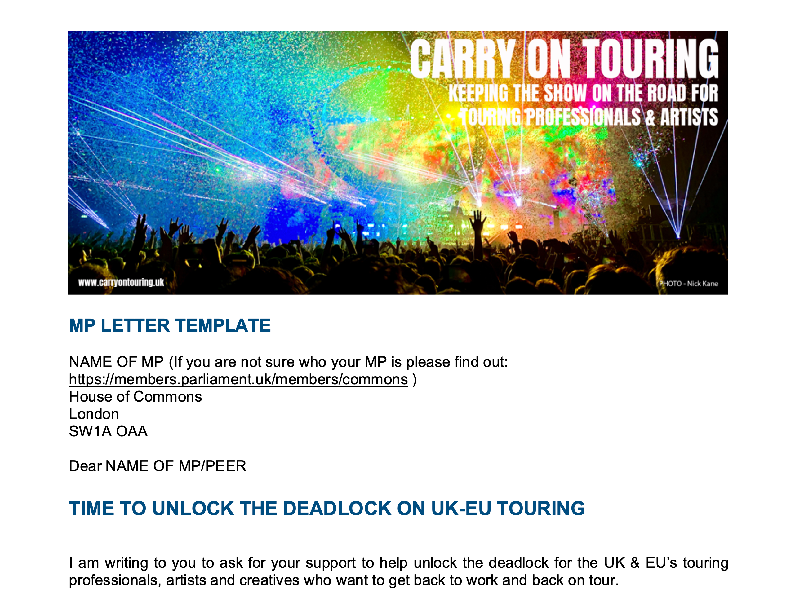 Write to Your MP