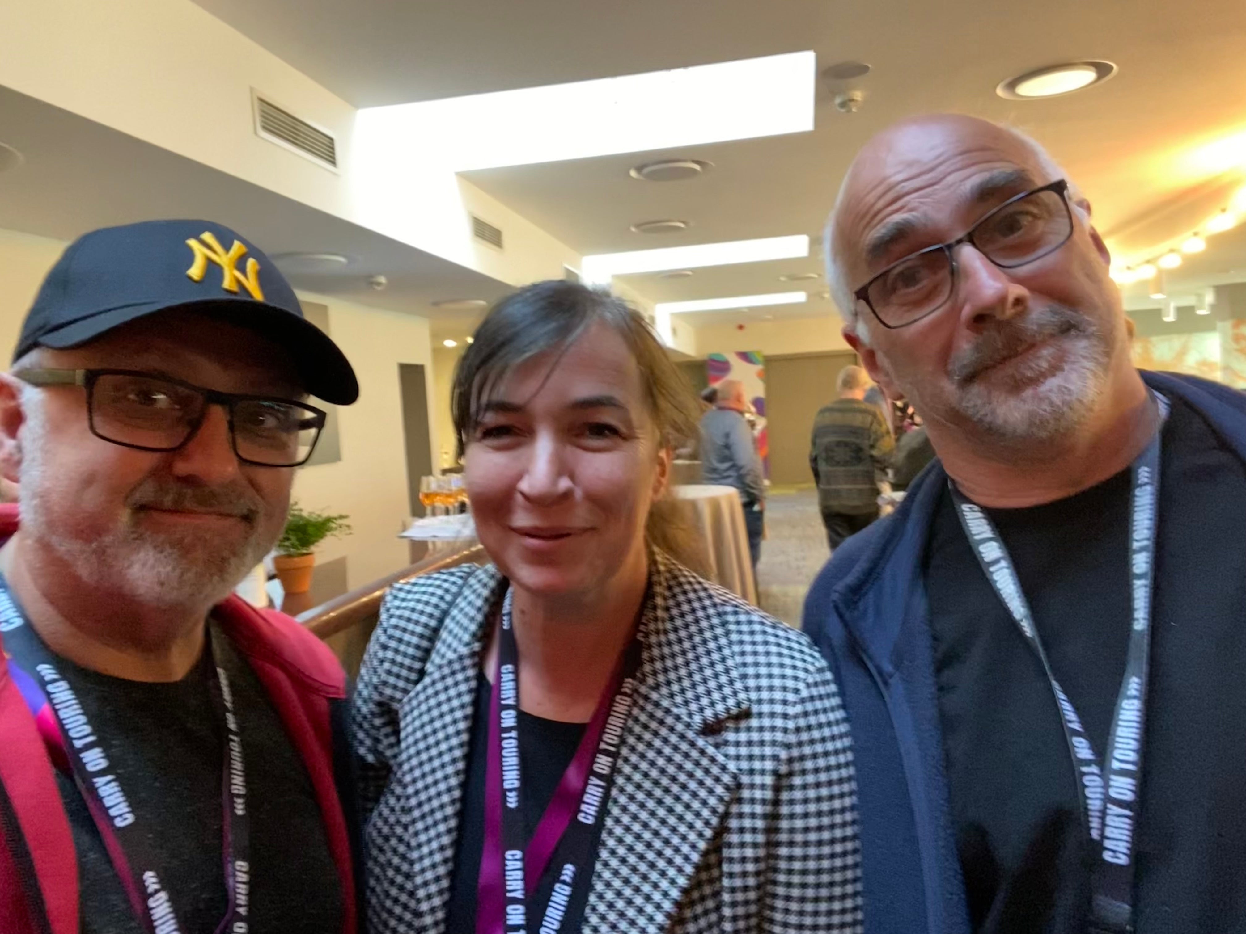 Simone Dudt, General Secretary of European Music Council, Ian Smith and Tim Brennan