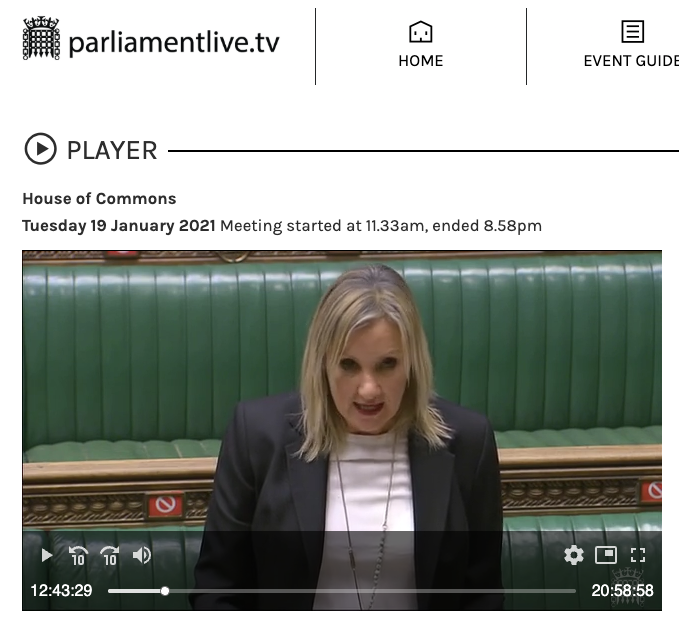 Parliamentary Urgent Question on Visa Music Touring in the EU