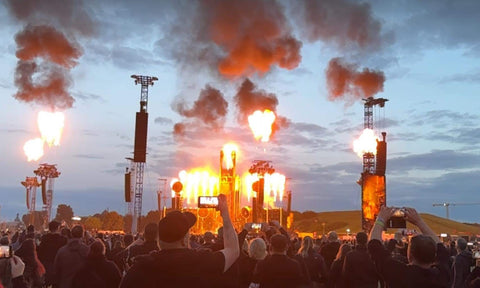 Rammstein performing live in Dresden 2024