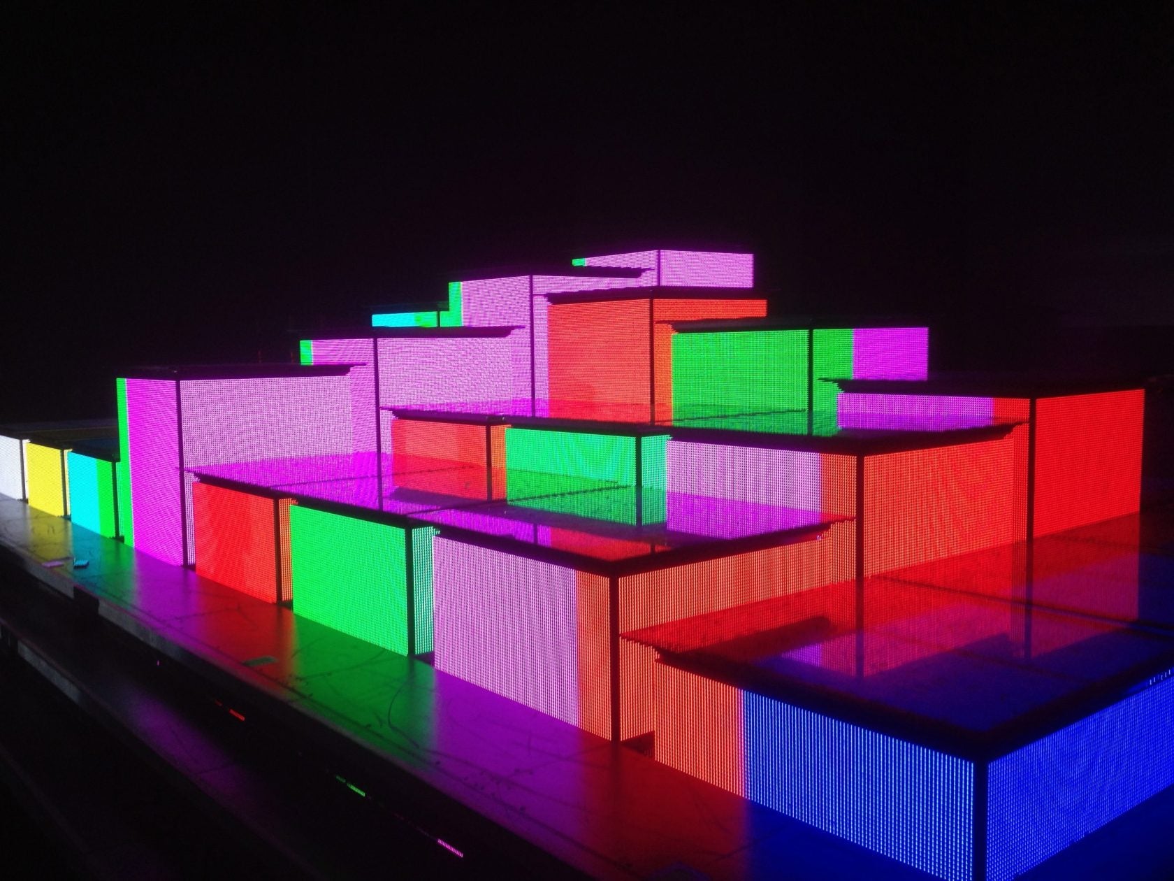 Madonna's MDNA matrix LED dance-floor