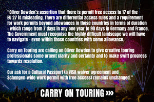 Carry on Touring Statement